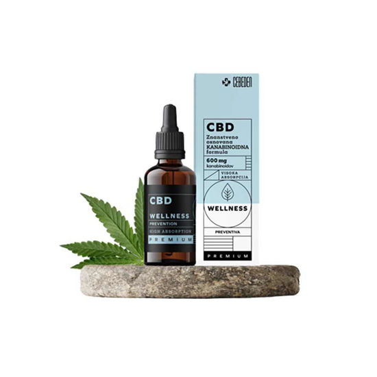 Cebeden 6% CBD Eko Wellness ekološke kapljice s polnim spektrom 600 mg, 10 mL