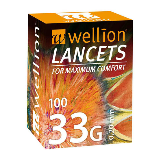 Wellion 33G lancete, 100 lancet