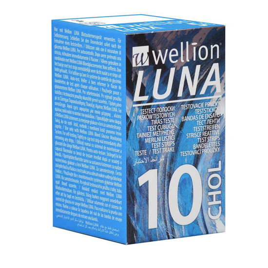 Wellion Luna Duo merilni lističi za holesterol, 10 lističev + GRATIS merilnik