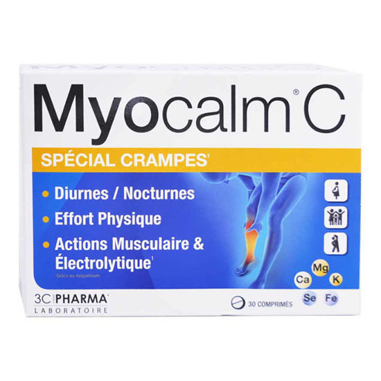 Myocalm C za lajšanje krčev vseh vrst, 30 tablet