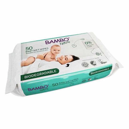 Bambo Nature vlažni čistilni robčki, biorazgradljivi