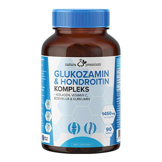 Glukozamin & Hondroitin Kompleks Natura Premium, 90 kapsul
