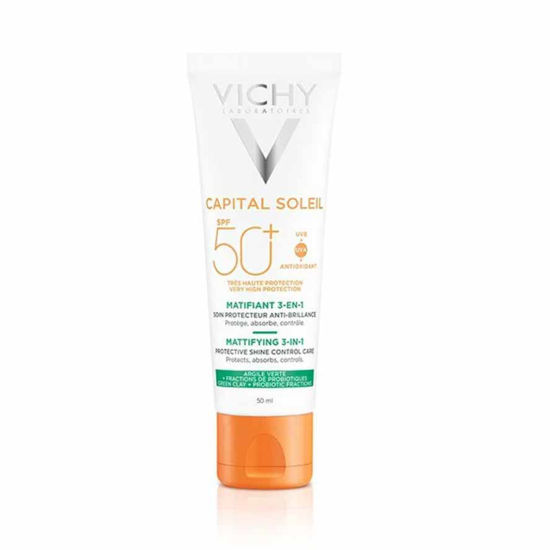 Vichy Capital Soleil 3v1 matirajoča nega za zaščito pred soncem ZF 50+, 50 mL