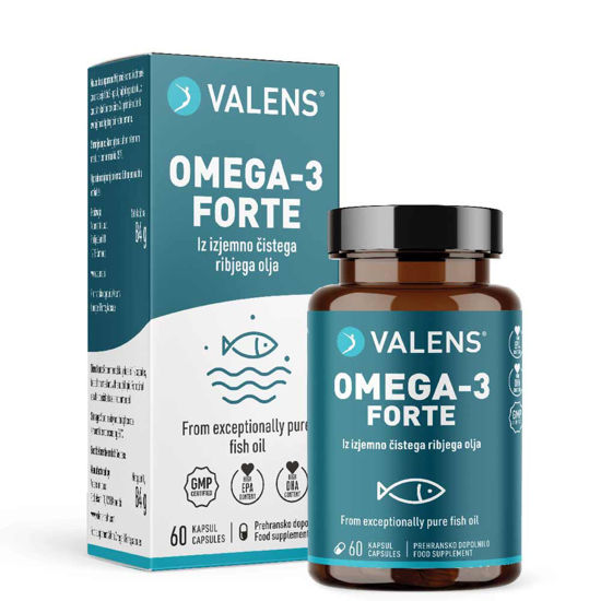 Valens Omega-3 Forte, 60 mehkih kapsul