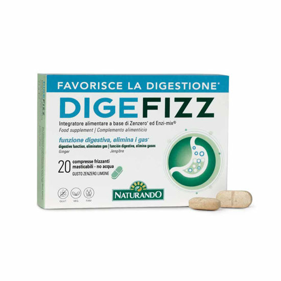 DigeFizz Naturando, šumeče žvečljive tablete z encimi