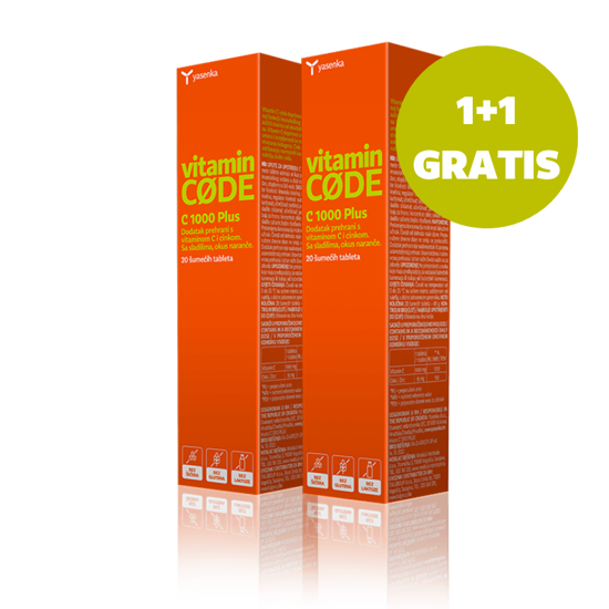 Yasenka Vitamin Code C 1000 Plus, šumeče tablete