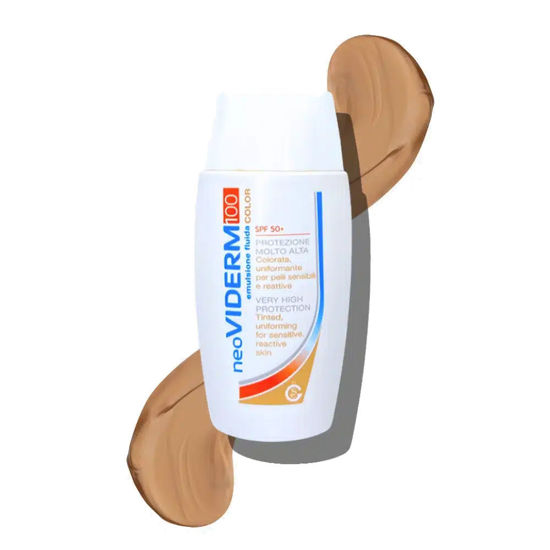 NeoViderm 100 Color, obarvani zaščitni fluid za obraz ZF 50+