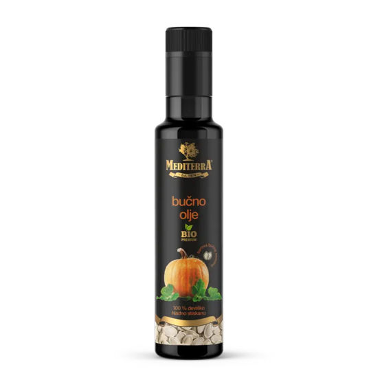 Mediterra Bio Premium, deviško in hladno stiskano bučno olje