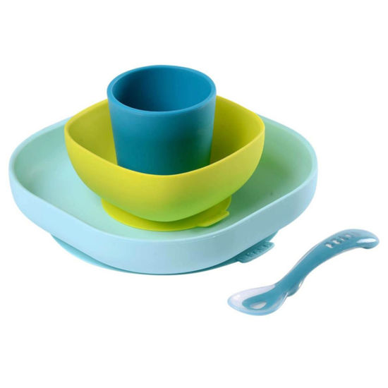 Béaba otroški silikonski jedilni set
