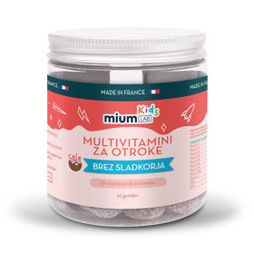 Mium Lab, otroški multivitaminski gumiji brez sladkorja