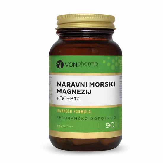 VONpharma naravni morski magnezij + B6 + B12, 90 kapsul