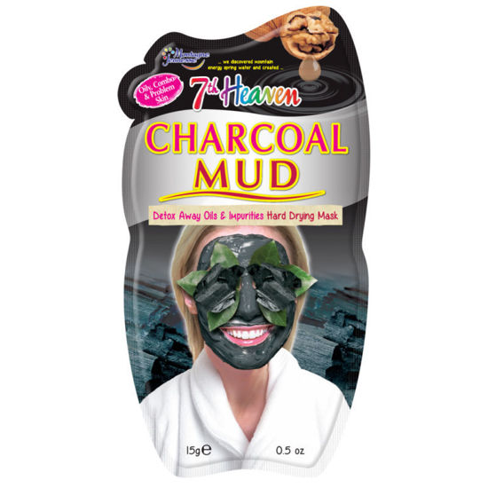 7th Heaven Charcoal Mud maska ​​za obraz za mastno, problematično in mešano kožo