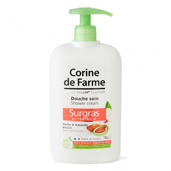Corine de Farme kremni gel za tuširanje za suho kožo z mandljevim oljem