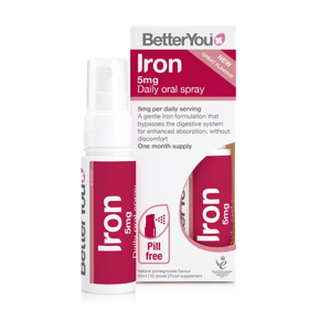 Slika BetterYou Železo 5 mg pršilo/sprej, 25 mL