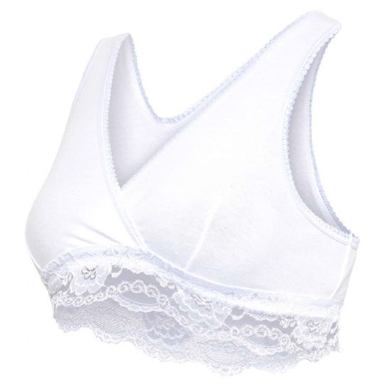 Carriwell Organic bombažni nedrček za dojenje, črn ali bel, S, M, L in XL, 1 nedrček