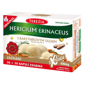 Resasti bradovec (Hericium erinaceus) z oljem rakitovca