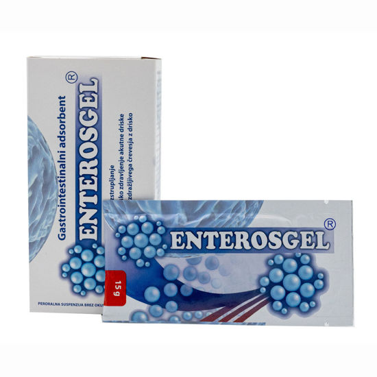 Enterosgel gel za želodec v vrečkah, 10x15 g