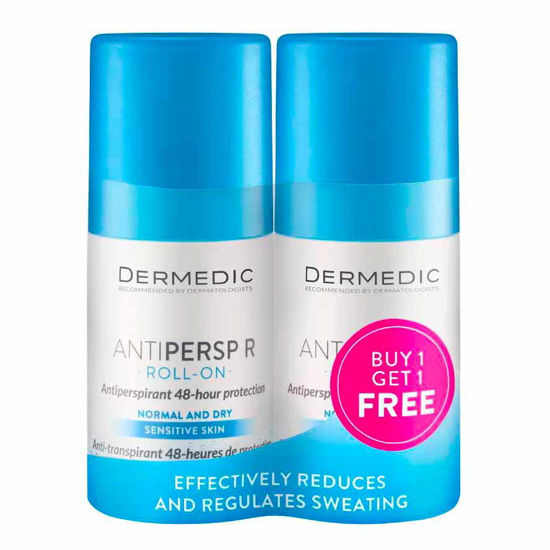 Dermedic Antiperspirant 48-H roll-on, 60 mL (1+1 GRATIS)