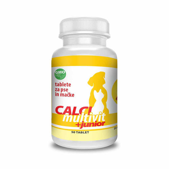 Calcimultivit + Junior tablete za pse in mačke, 50 tablet