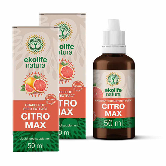 Citro Max ekstrakt grenivkinih pečk, 2x 50 mL