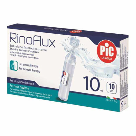 Rinoflux fiziološka raztopina, 10x10 mL
