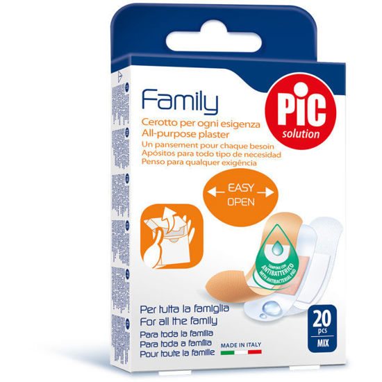 Pic Family Mix Antibakterijski obliži, 20 obližev