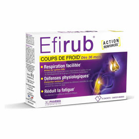 Slika Efirub dopolnilo pri gripi in prehladu, 16 praškov