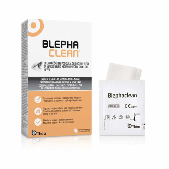Blephaclean sterilne krpice za čiščenje vek, 20 krpic