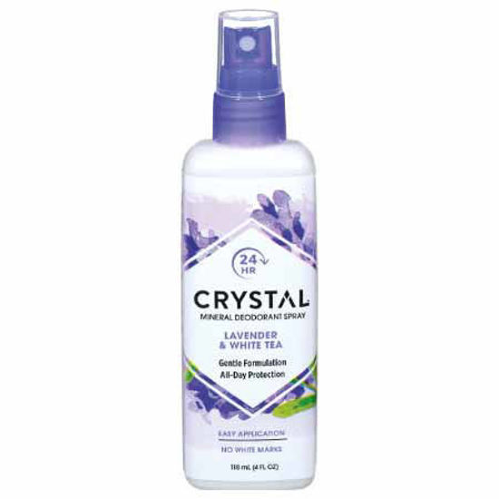 Crystal essence mineralni deodorant v razpršilu s sivko in belim čajem, 118 mL