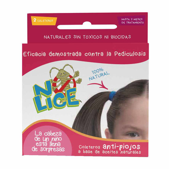 No-Lice gumice za lase z eteričnimi olji, 2 gumici