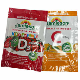 Slika Jamieson vitamin D3  in C500 mg, 6 tablet (GRATIS IZDELEK)