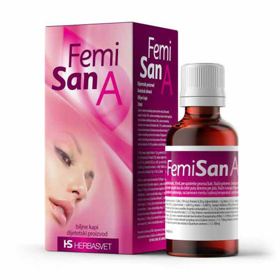 Femisan A kapljice, 30 mL ali komplet